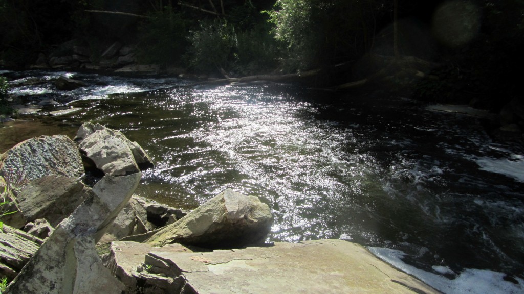 A rare stretch of productive water amidst the otherwise broken up pocket water