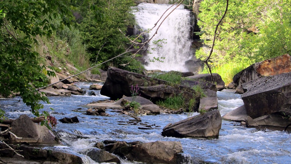 Scenic pocket water on a southern Ontario river